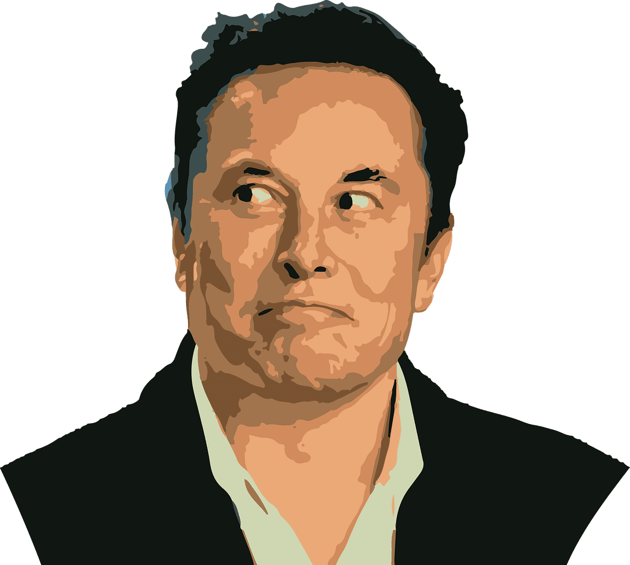 Main image - cartooned image of Elon Musk, owner of social media app X (formerly Twitter)